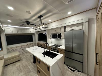 Interior of 2026 Forest River RV Sandpiper 3900HBLR at Bobbby Combs RV - Mesa