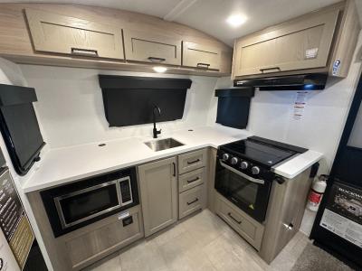 Front Kitchen in 2026 Forest River RV Rockwood Geo Pro 20FK