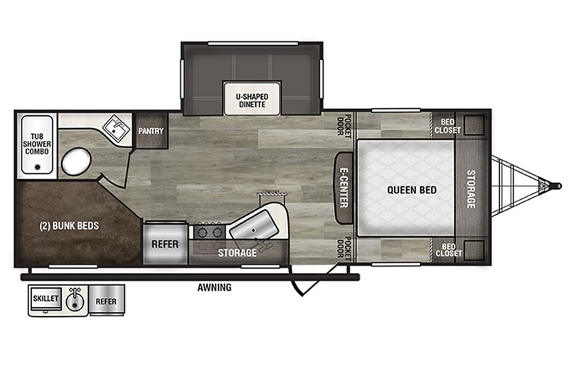 Intrepid 240BHi Floorplan