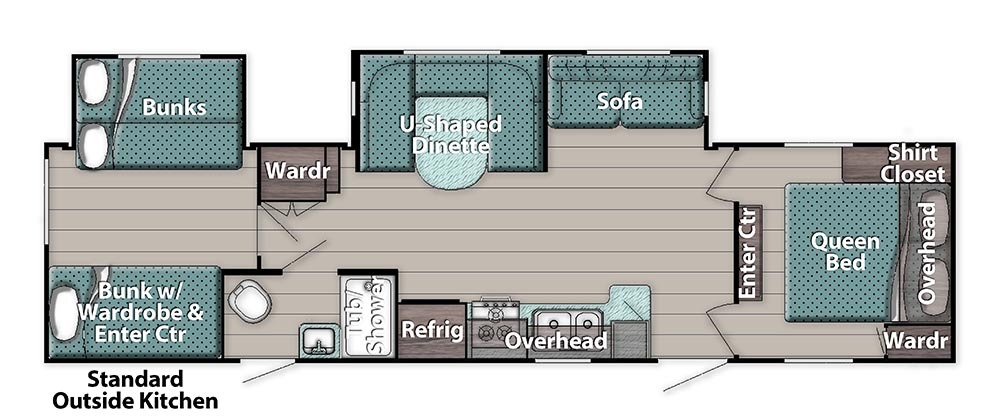 Conquest 323TBR Floorplan