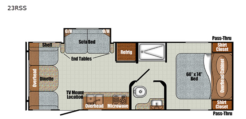 Vintage cruiser floorplan