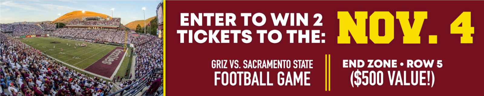 Griz Tickets Giveaway Griz Tickets Giveaway