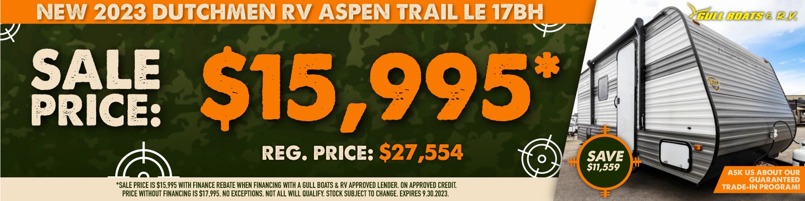 Aspen Trail LE 17BH starting at $15,995*