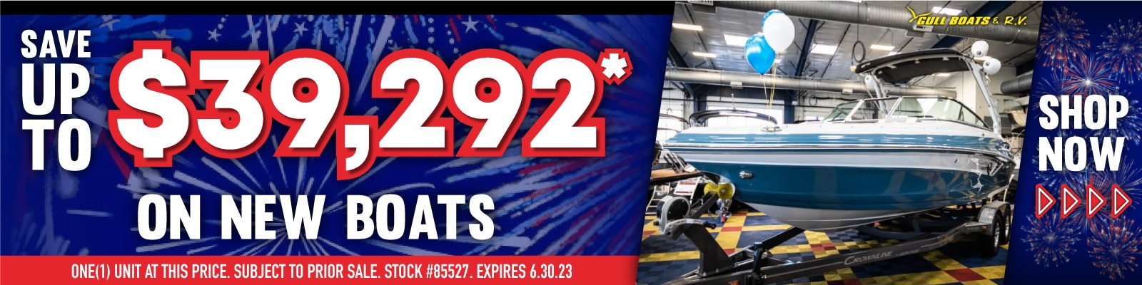 Save up to $39,292 on new Boats