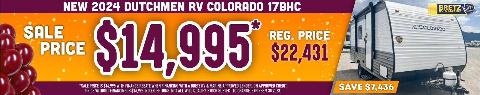 New 2024 Dutchmen RV Colorado 17BHC