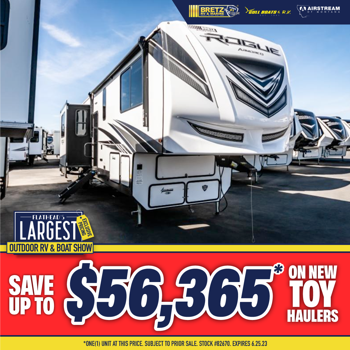 Save up to $56,365* on new toy haulers