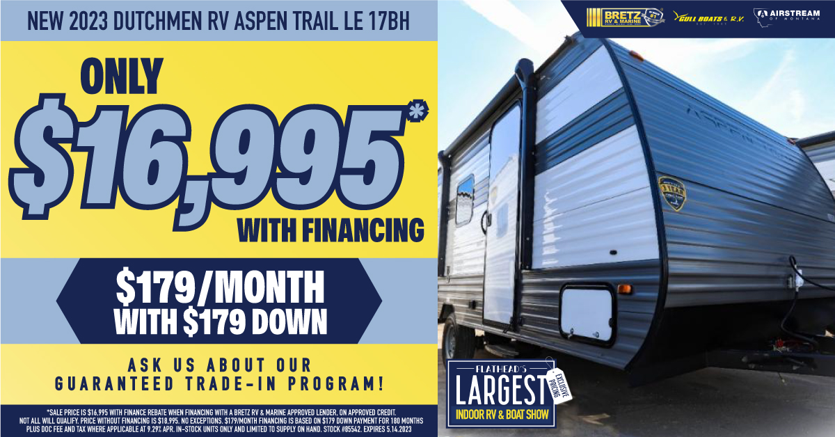Aspen Trail LE 17BH Travel Trailers only 16,995!*