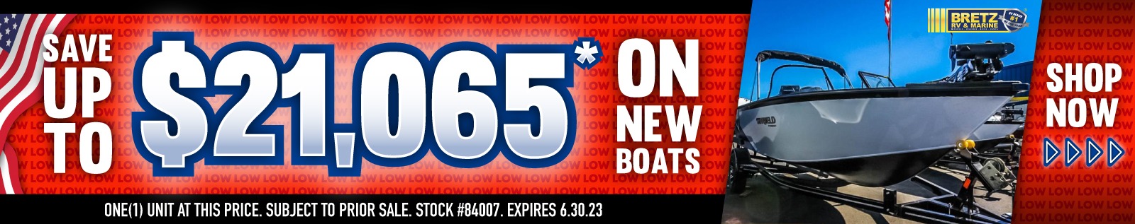 Save up to $50724 on new boats