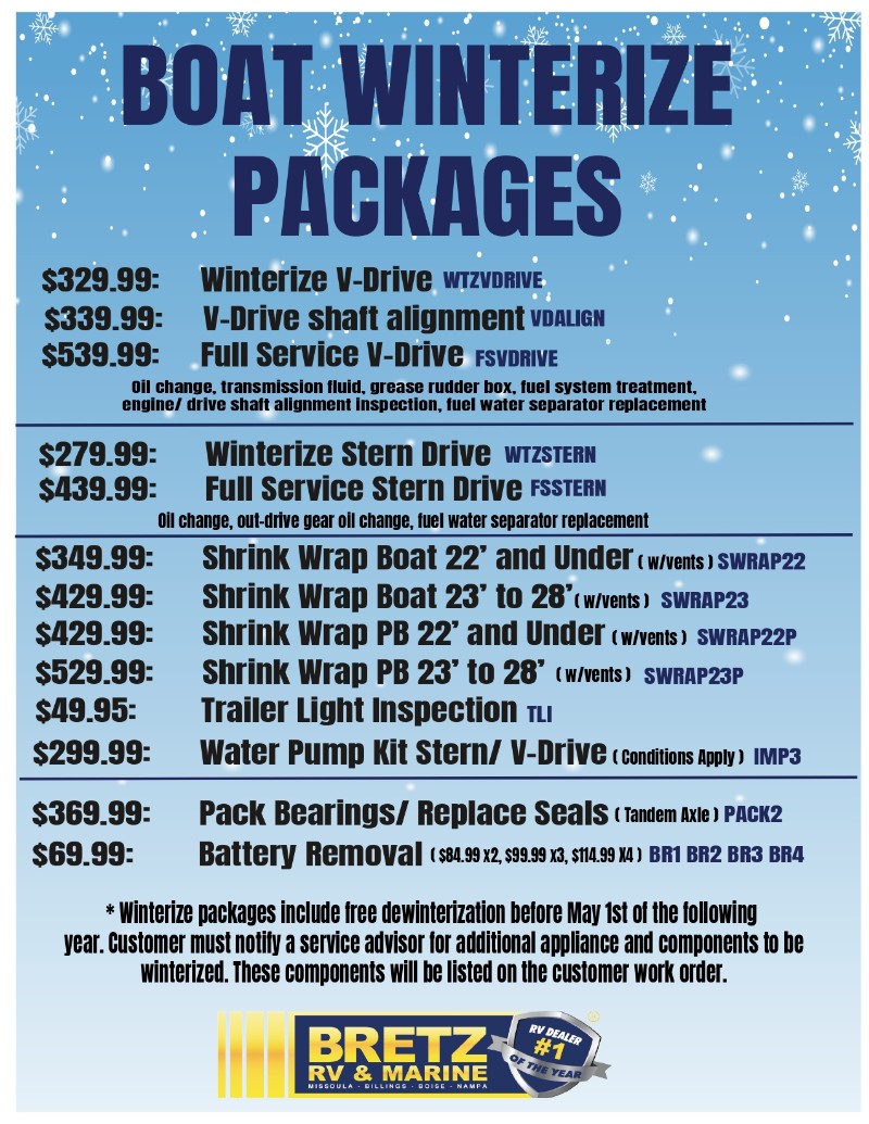 Service Specials Boats