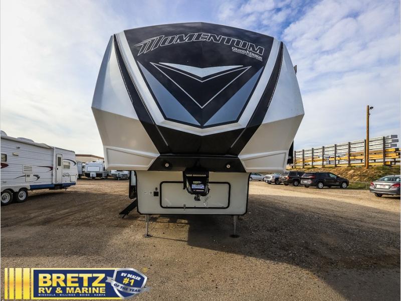 New 2024 Grand Design Momentum M-Class 349M Toy Hauler Fifth Wheel at ...