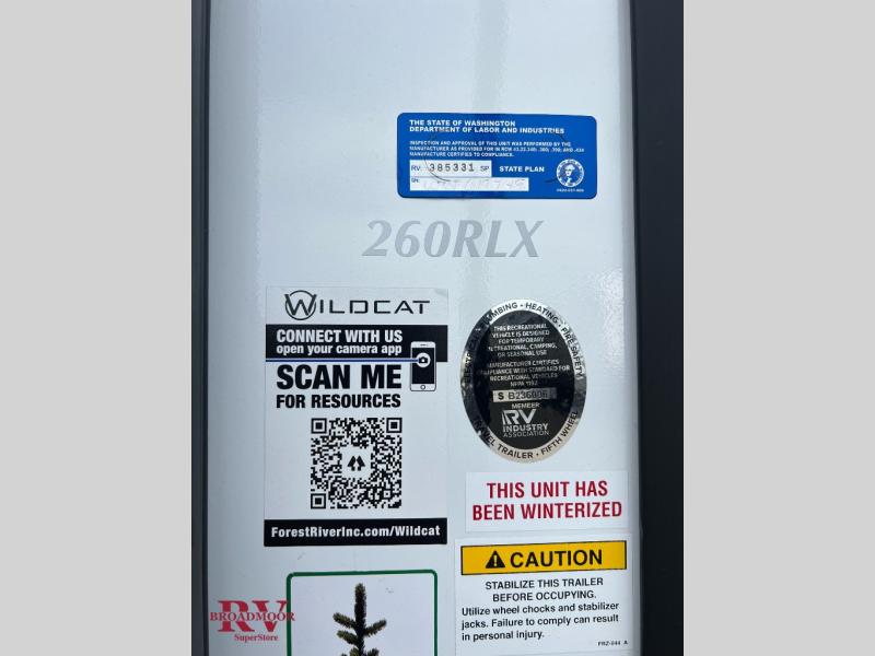 New 2025 Forest River RV Wildcat ONE 260RLX Travel Trailer at