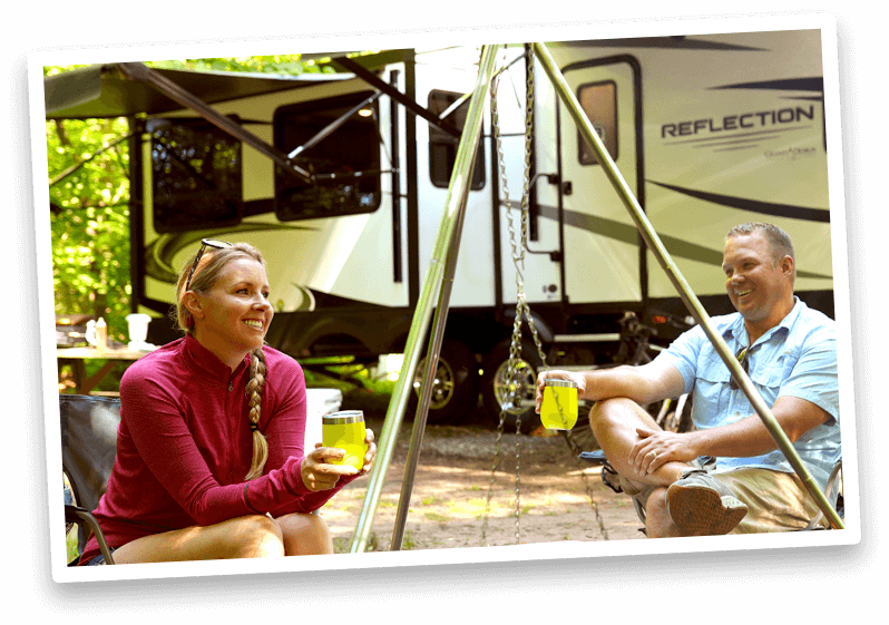 Couple RVing