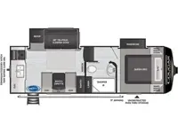 Cougar Half-Ton 23MLS Floorplan