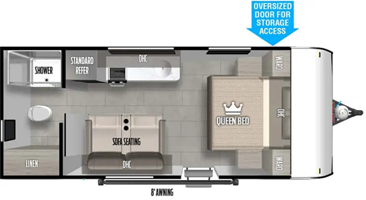 20' Wildwood FSX Floorplan