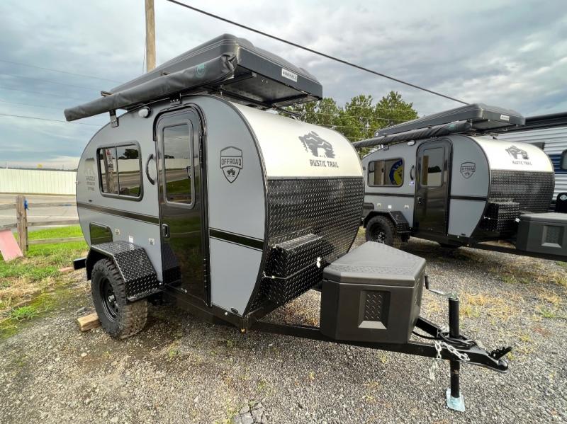 New 2024 Rustic Trail Grizzly Stealth OFF ROAD Teardrop Trailer at Camp ...