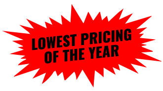 Lowest Pricing Of The Year