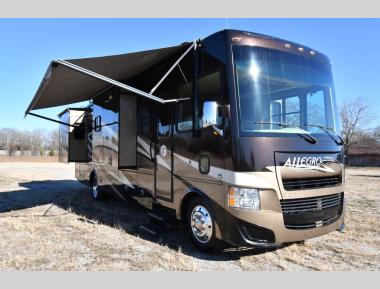 Left Front Corner - Awning and Slide-outs Extended