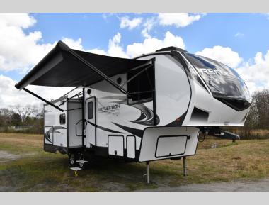 Left Front Corner - Awning and Slide-out Extended