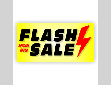 A flash sale is a discount or promotion offered by a business for a short period of time