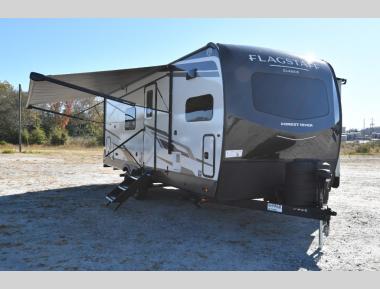 Front Left Corner - Awning and Slide-outs Extended