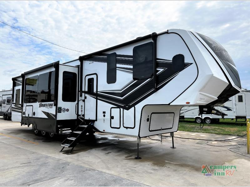 New 2024 Grand Design Momentum M-Class 395MS Toy Hauler Fifth