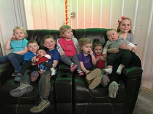 Kayler Sovereign, Brogan Johnson, Tryce Sovereign, Klay Johnson, Bria McCarville, Landree McCarville, Sully McCarville, Jensen Cenek & Braelyn McCarville