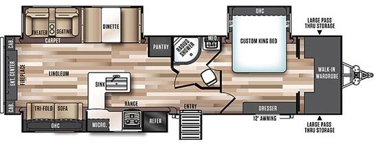 Rear Entertainment Floorplan