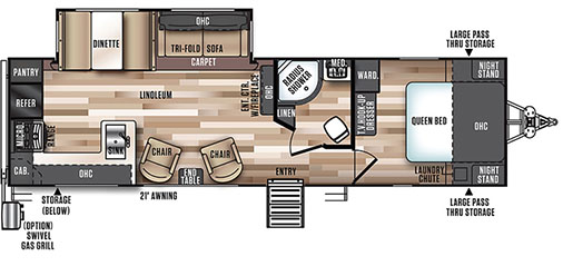 Rear Kitchen Floorplan