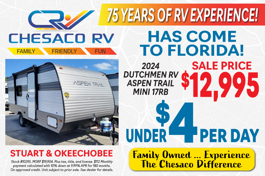 New RVs starting as low as $4/day