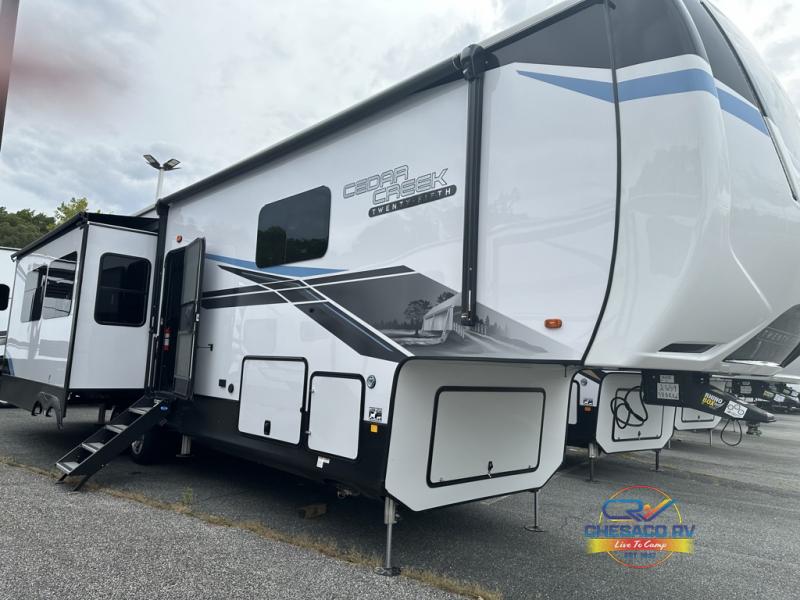 New 2024 Forest River RV Cedar Creek 388RK2 Fifth Wheel at Chesaco