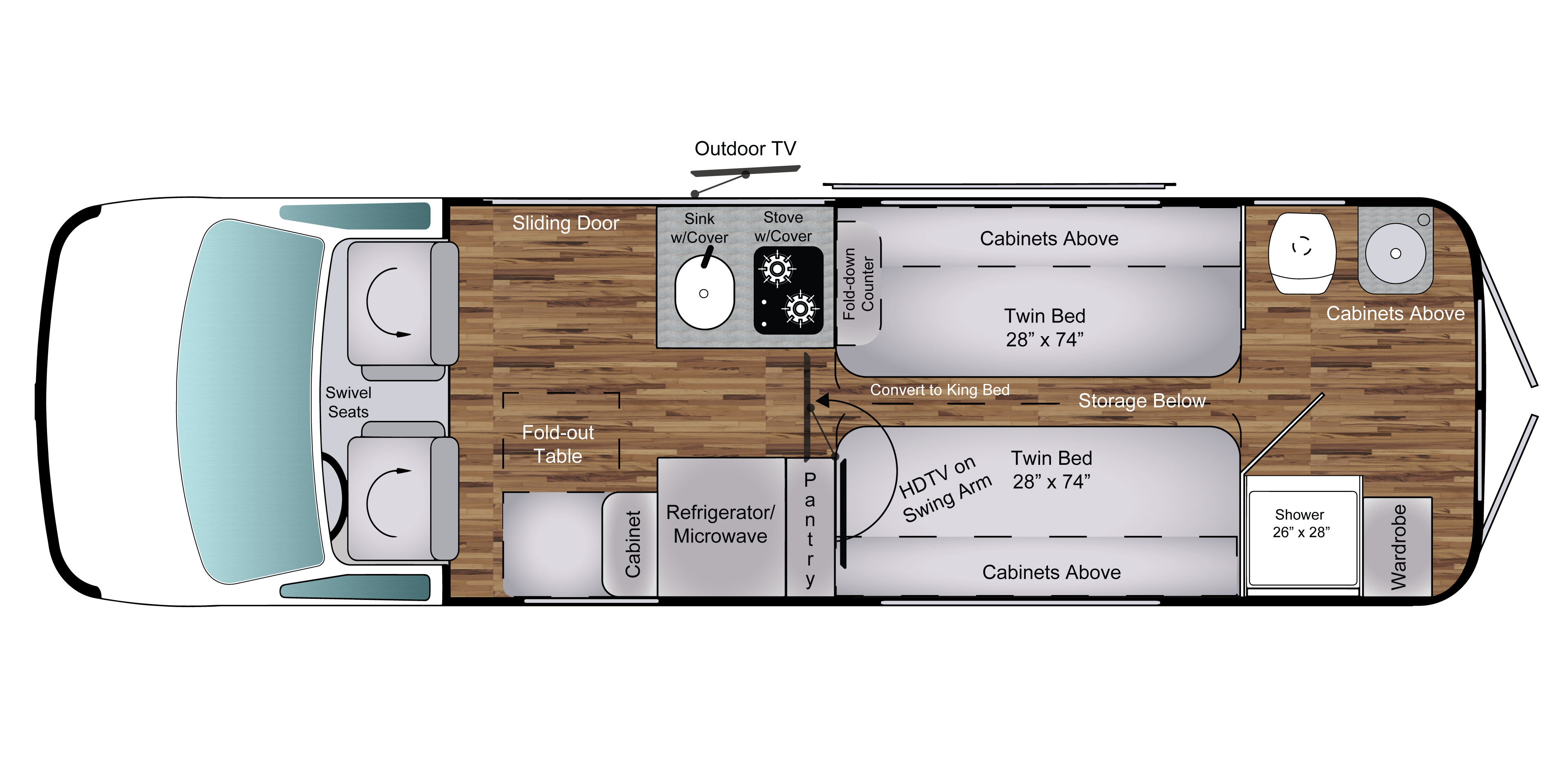 Coach House Arriva V24 Floorplan