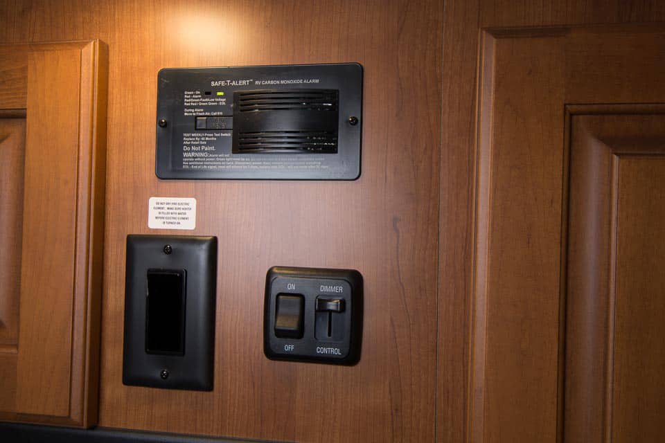 Platinum 261XL Interior Light Switch CO2 Detector Panel