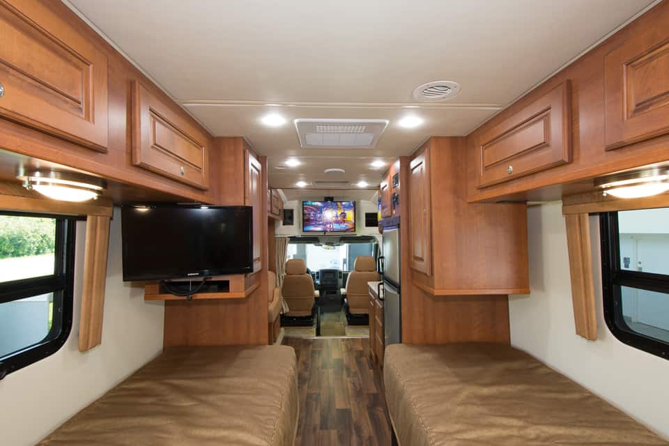 Platinum II 241XL Interior Twin Bed Front View