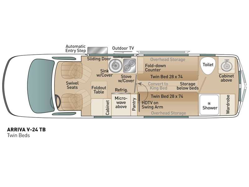 Used 2018 Coach House Arriva V24 Motor Home Class B Diesel at Coach