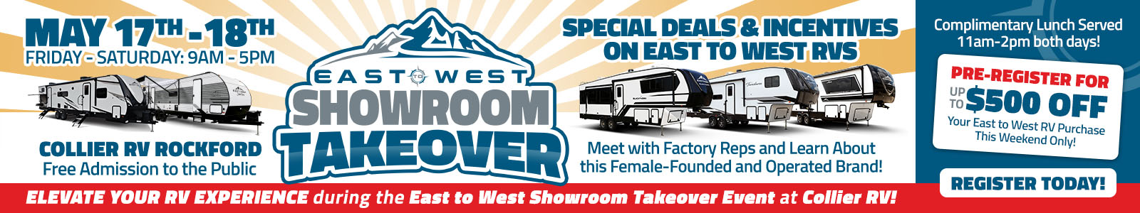 East to West Showroom Takeover