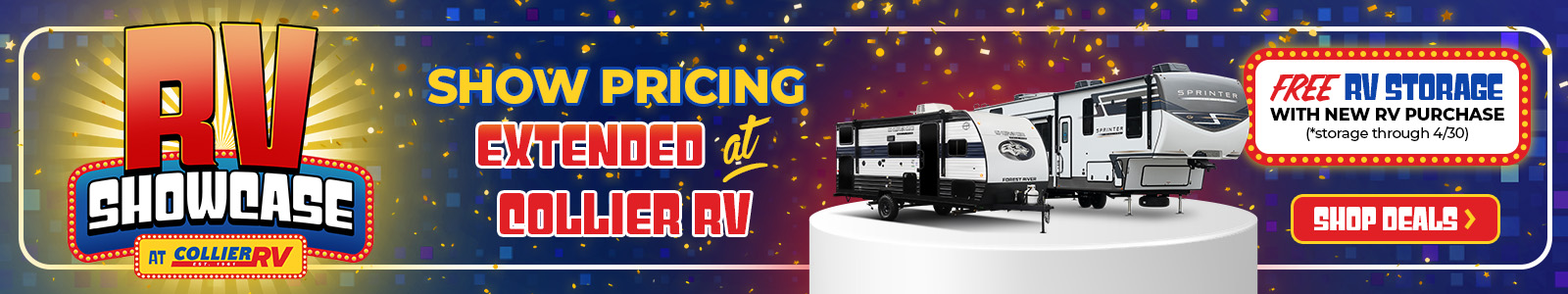 RV Showcase - Show Pricing Extended