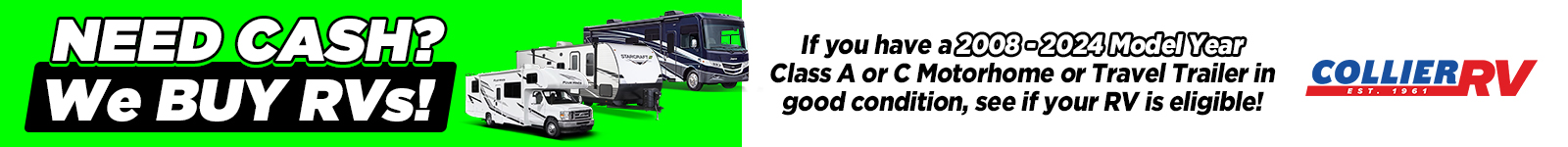 NEED CASH? We Buy RVs!