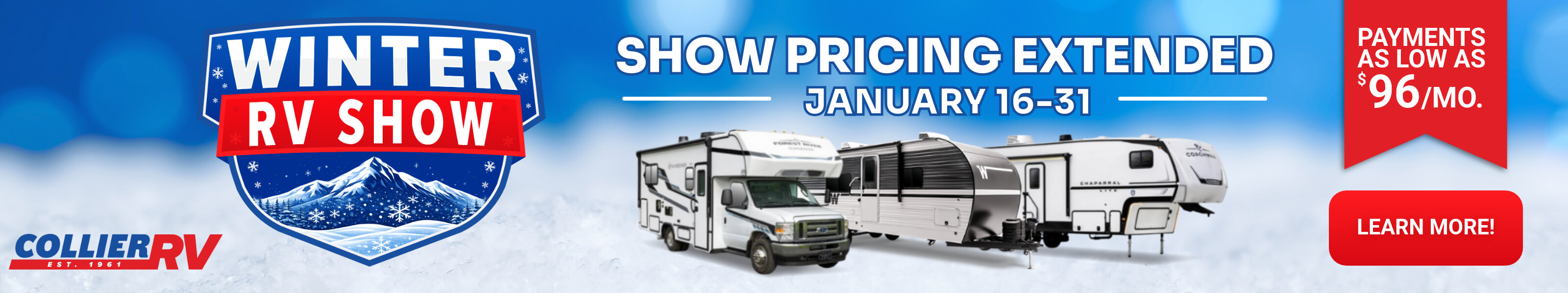 Winter RV Show - Show Pricing Extended!
