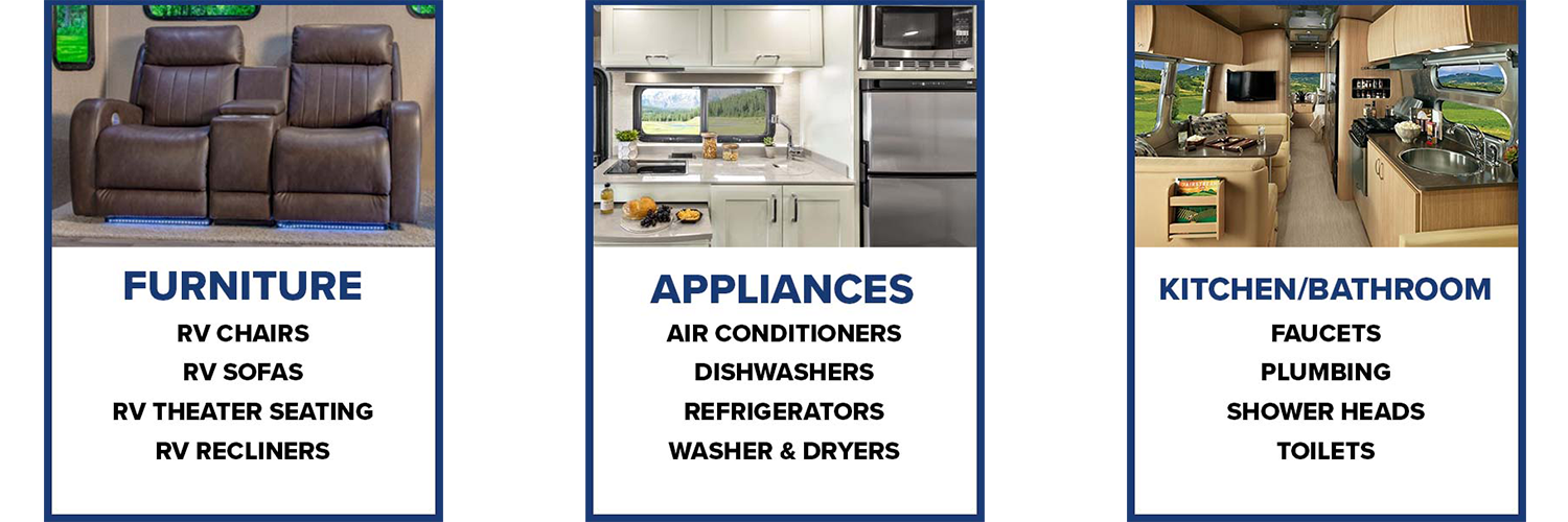 Parts We Carry at Colton RV