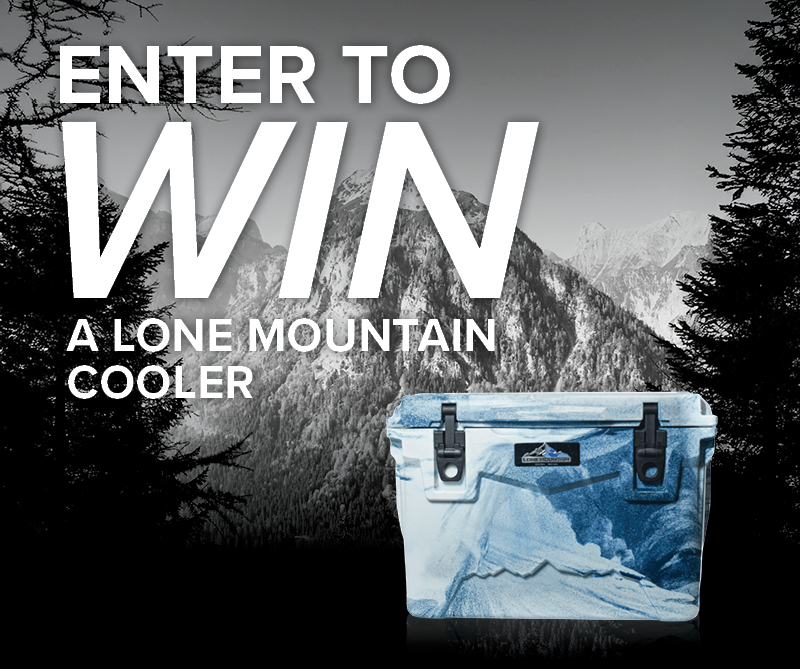 Enter to win a Lone Mountain Cooler