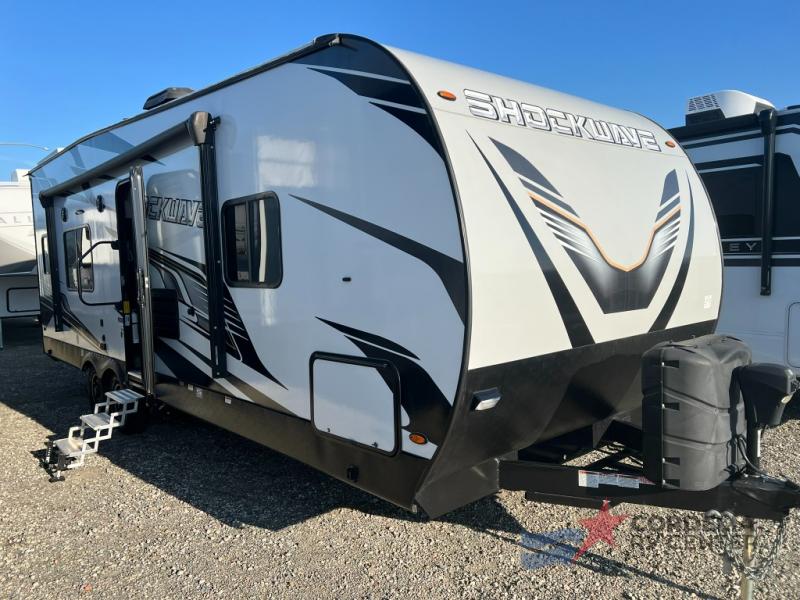 New 2023 Forest River RV Shockwave 25RQMX Toy Hauler Travel