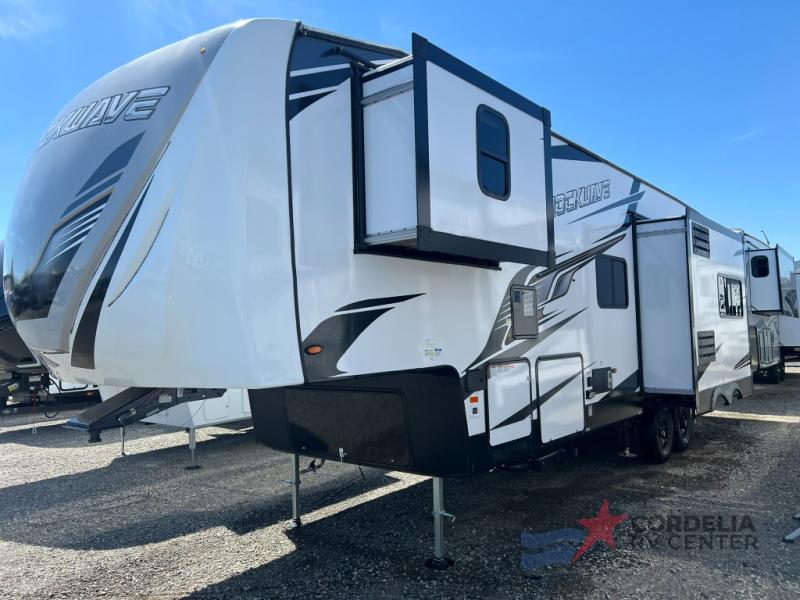 New 2023 Forest River RV Shockwave 30FWGDX Toy Hauler Fifth Wheel at
