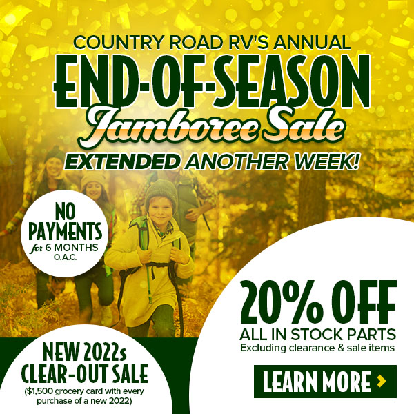 Country Road RV End of Season Jamboree Sale