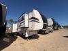 New 2026 Prime Time RV Sanibel 34LOUNGE 36' fifth wheel with 4 slides and a dry weight of 11699 lbs.