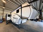 Used 2024 Grand Design Reflection 337RLS, sleeps 4, has a painted fiberglass front cap