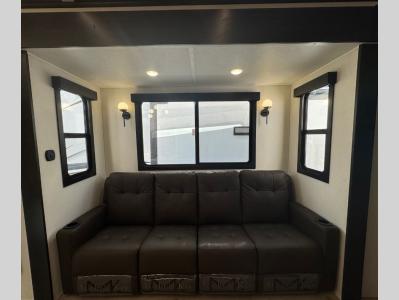 New 2026 Forest River Vengeance Rogue Armored 351G2 fifth wheel sofa with recliner
