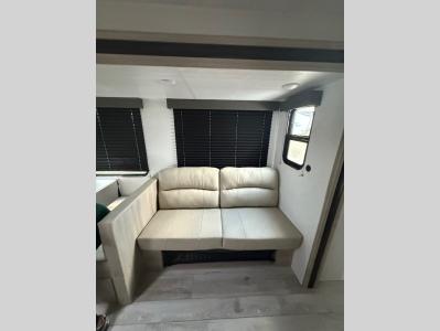 Options for seating: jiffy sofa, trifold sofa, or theater seats in new 2026 East to West Della Terra 275BH RV