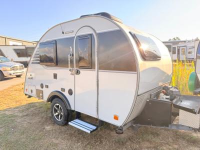 Used 2019 Xtreme Outdoors Little Guy Mini MAX teardrop trailer; secure door and aluminum step