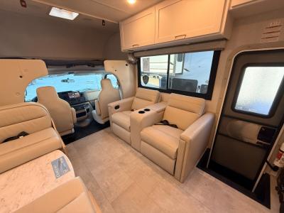 Jack-knife sofa with overhead cabinet in new 2026 Thor Motor Coach Chateau 29K