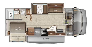 2022 Jayco Redhawk 26XD floorplan
